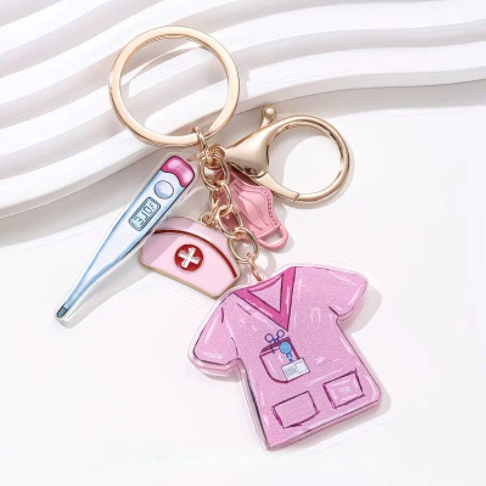 Nurse Doctor Bag Charm Keychain
